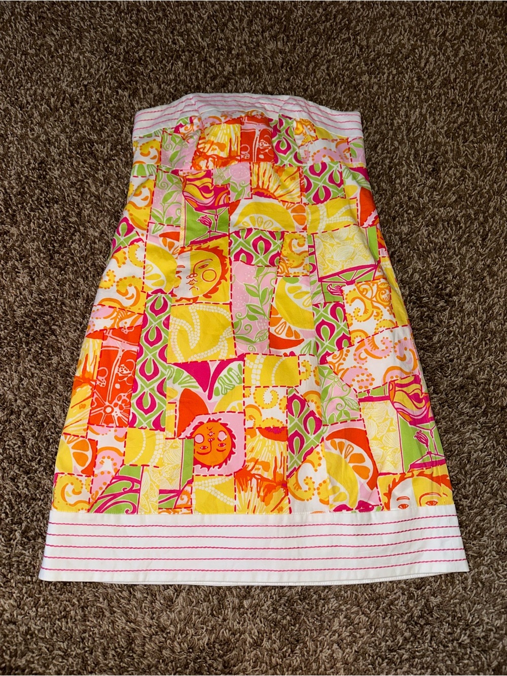 Lilly Pulitzer strapless dress